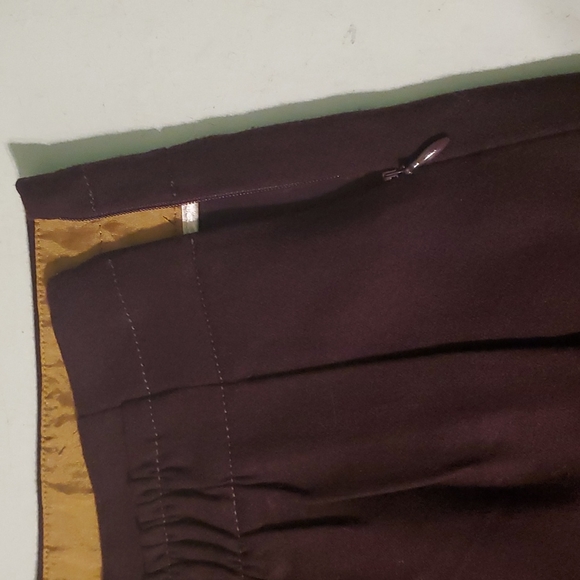 J. Crew women's 2 purple wool skirt - Picture 3 of 8
